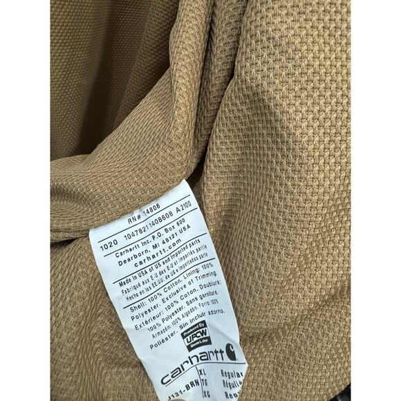 Carhartt Loose Fit Firm Duck Thermal Lined Active Jacket Size XL - Picture 6 of 10